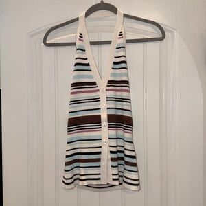 Abercrombie & Fitch | Ribbed Halter Top Sweater Vest Size Small